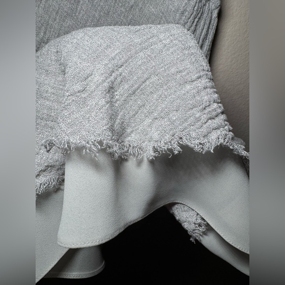 Women’s TAHARI XS VTG RARE linen & Nylon blend boat neck layered dress - Picture 5 of 16